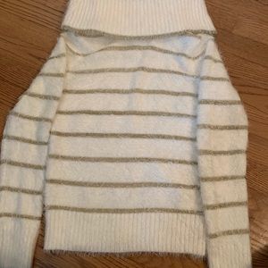 Bebe metallic striped sweater